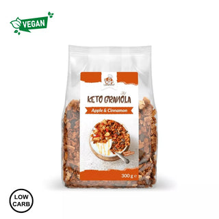 granola z jabolkom in cimetom, KETO