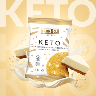KETO mehki piškot - Cheesecake z belo čokolado 50 g