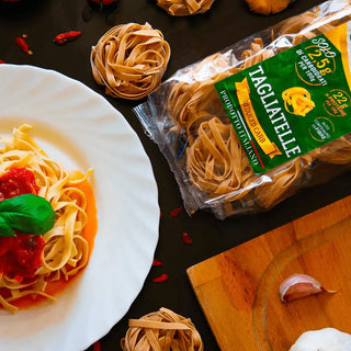 Low carb testenine - tagliatelle 