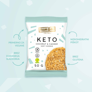 KETO mehki piškot - Kokos in indijski oreščki 50 g