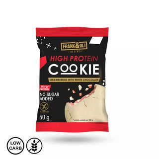 Proteinski piškot - jagoda in bela čokolada 50 g