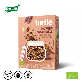 BIO power čokoladna granola - oreščki in semena 350 g