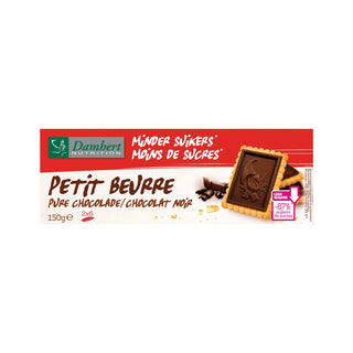 Petit Beurre piškoti s temno čokolado in manj sladkorja, 150 g