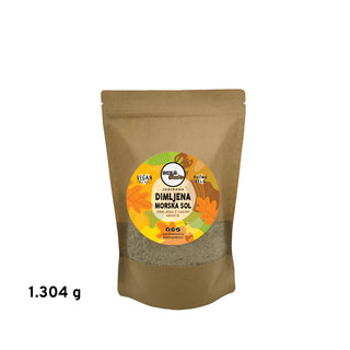 Dimljena morska sol - z lesom hrasta, 1304 g - vrečka