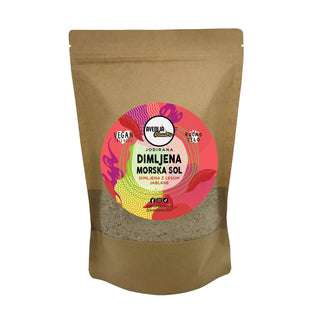 Dimljena morska sol - z lesom jablane, 100 g - vrečka