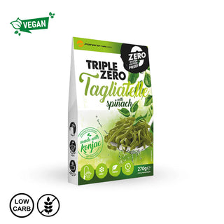 Konjak špinačne tagliatelle