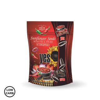 Pražena sončnična semena YES z okusom sladkega čilija & BBQ 150 g