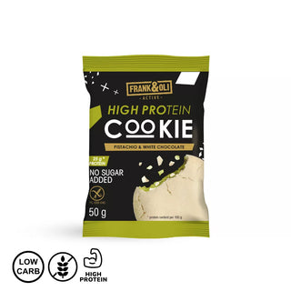 Proteinski piškot - pistacija in bela čokolada